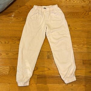 Brandy Melville light pink cuffed sweatpants